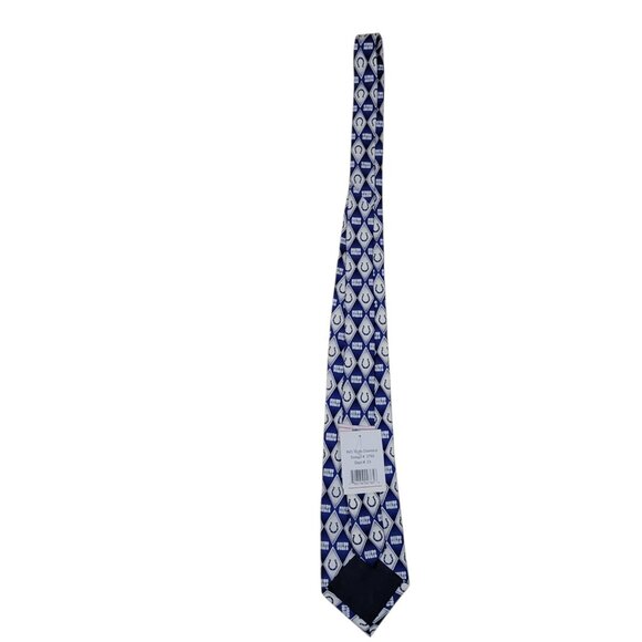 Indianapolis Colts Necktie Silk Diamond Design Neck Tie Logo NFL Football NEW - Picture 10 of 10